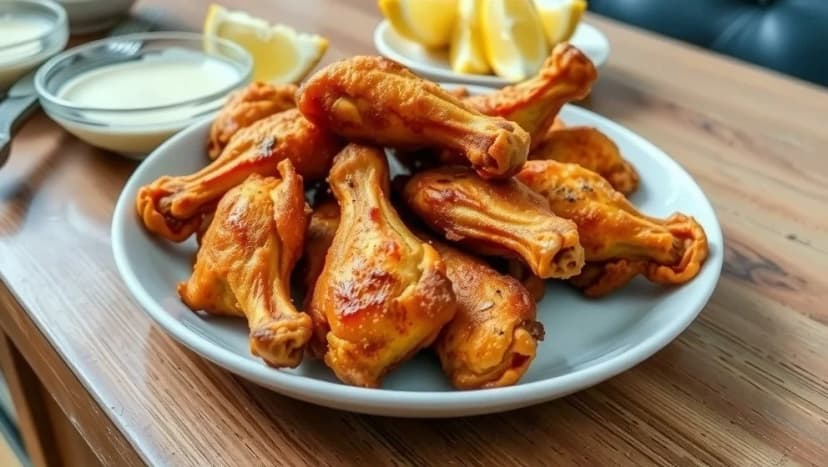 Krispiga kycklingvingar i ugn som smakar nybakat