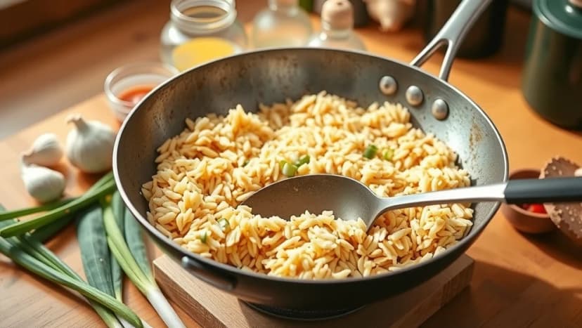 Hur gör man stekt ris med ägg hemma